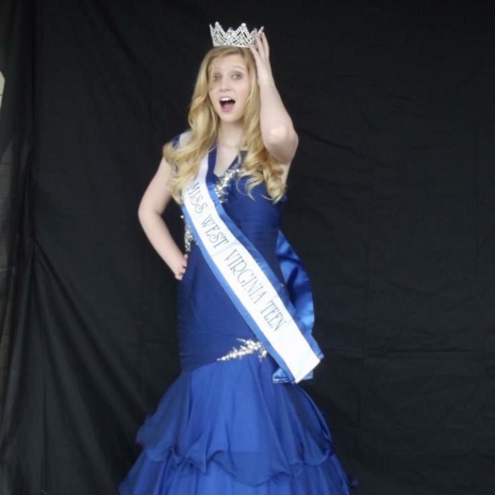 Blue pageant dress